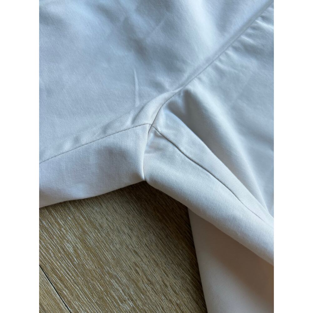 Lafayette 148 New York White Bleecker Cropped Pant Stretch Cotton SideZip luxury - Picture 7 of 16